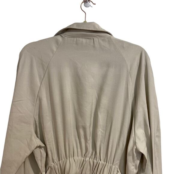 Fore Khaki Belted Lightweight Trench Coat Sz M - Picture 11 of 16